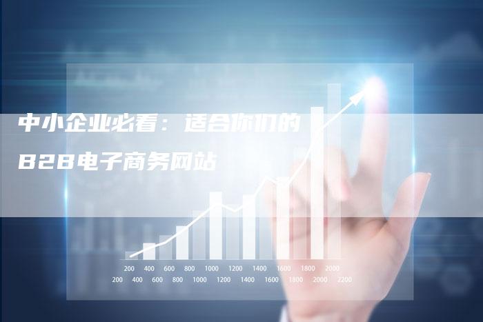 中小企业必看:适合你们的B2B电子商务网站-速发外链网
