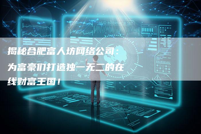 揭秘合肥富人坊网络公司:为富豪们打造独一无二的在线财富王国!-速发外链网