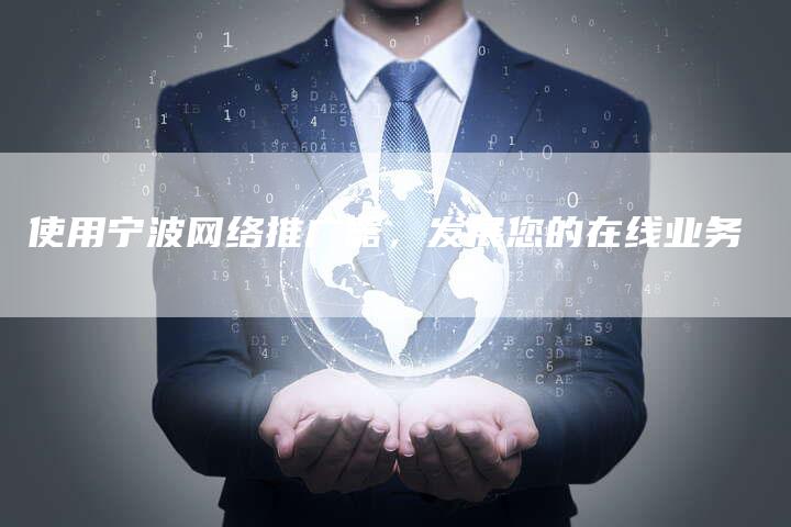 使用宁波网络推广器，发展您的在线业务