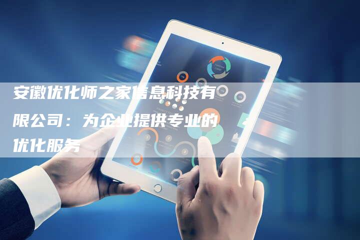 安徽优化师之家信息科技有限公司：为企业提供专业的优化服务