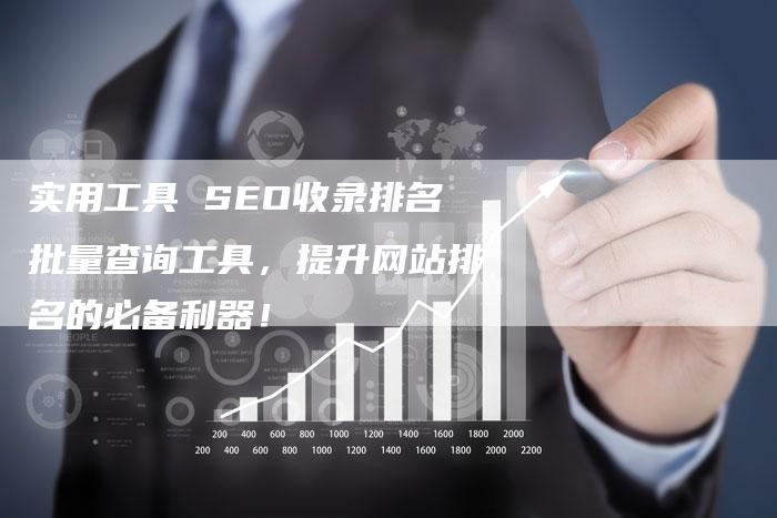 实用工具 SEO收录排名批量查询工具，提升网站排名的必备利器！