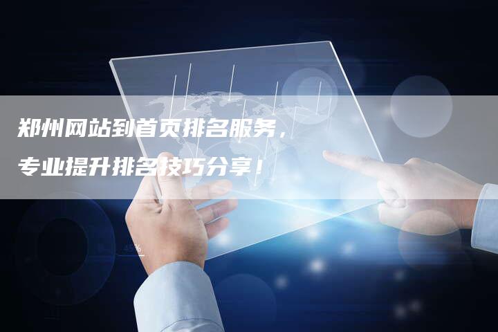 郑州网站到首页排名服务，专业提升排名技巧分享！