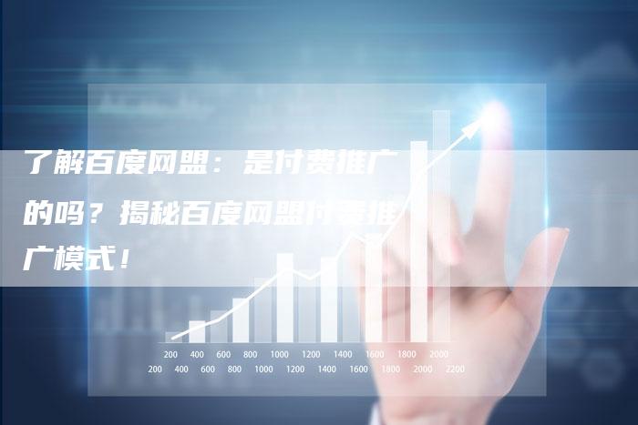 了解百度网盟：是付费推广的吗？揭秘百度网盟付费推广模式！
