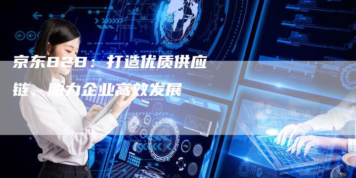 京东B2B：打造优质供应链，助力企业高效发展-速发外链网