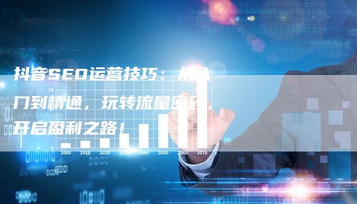 抖音SEO运营技巧：从入门到精通，玩转流量密码，开启盈利之路！