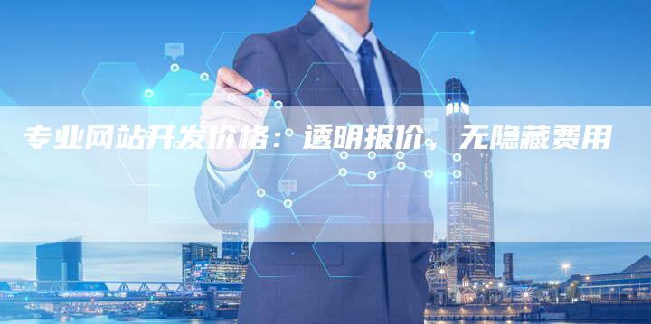 专业网站开发价格：透明报价，无隐藏费用