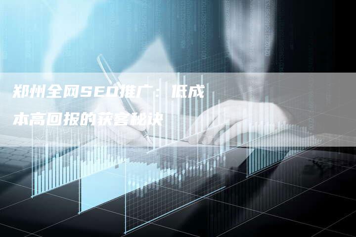 郑州全网SEO推广：低成本高回报的获客秘诀-速发外链网