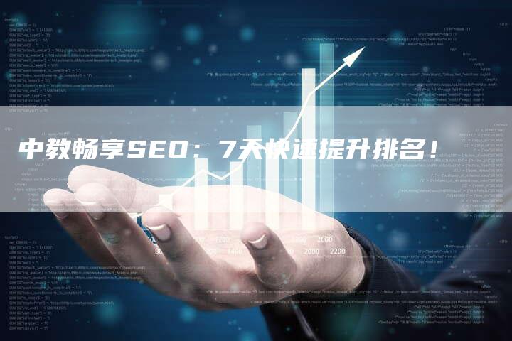 中教畅享SEO：7天快速提升排名！