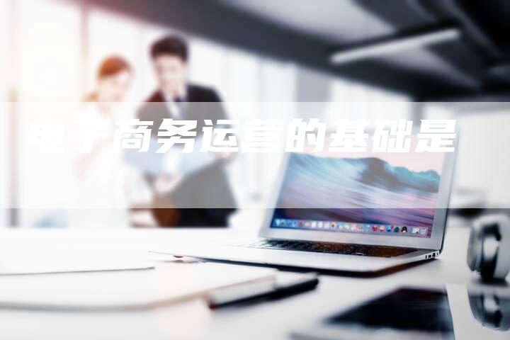 电子商务运营的基础是