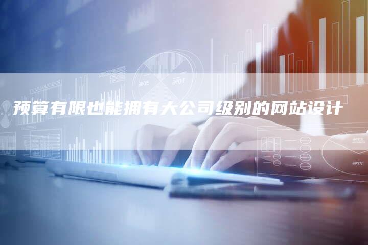 预算有限也能拥有大公司级别的网站设计-速发外链网