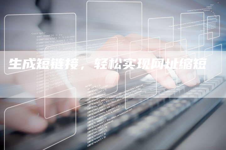 生成短链接，轻松实现网址缩短