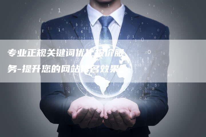 专业正规关键词优化报价服务-提升您的网站排名效果-速发外链网