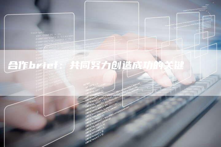 合作brief：共同努力创造成功的关键-速发外链网