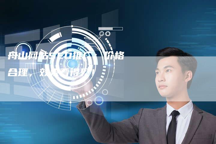 舟山网站SEO推广：价格合理，效果看得见！