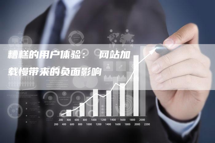 糟糕的用户体验： 网站加载慢带来的负面影响-速发外链网