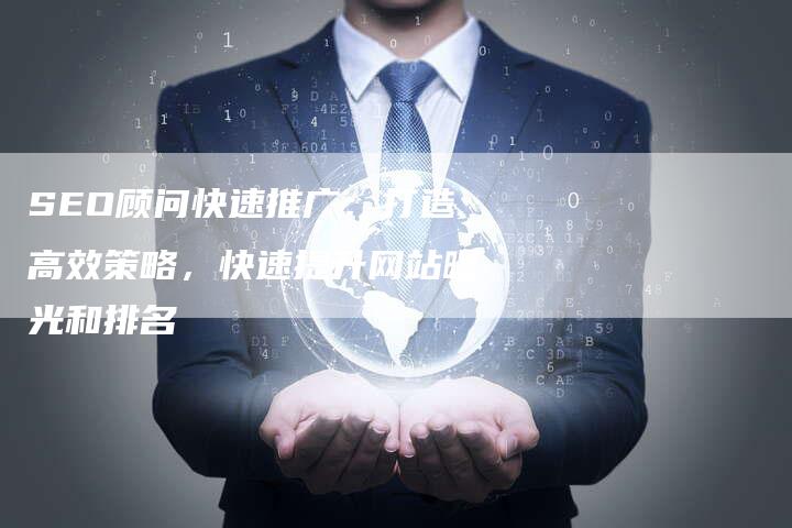 SEO顾问快速推广：打造高效策略，快速提升网站曝光和排名-速发外链网