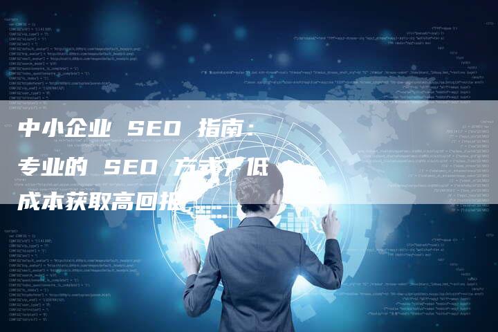中小企业 SEO 指南：专业的 SEO 方式，低成本获取高回报