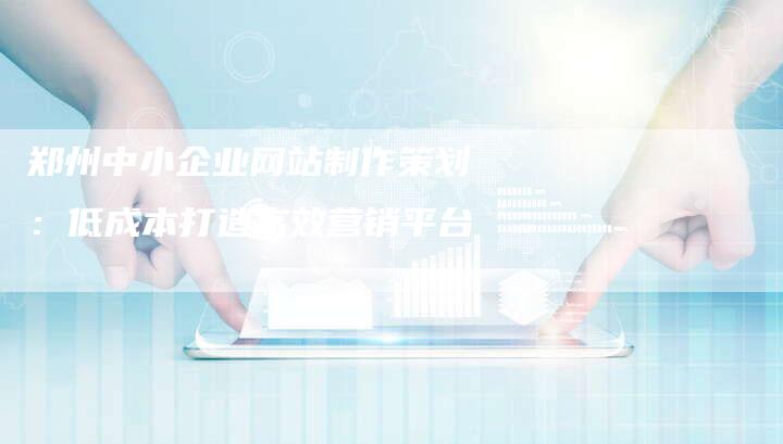 郑州中小企业网站制作策划：低成本打造高效营销平台-速发外链网