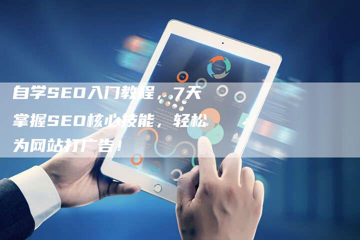 自学SEO入门教程，7天掌握SEO核心技能，轻松为网站打广告！-速发外链网