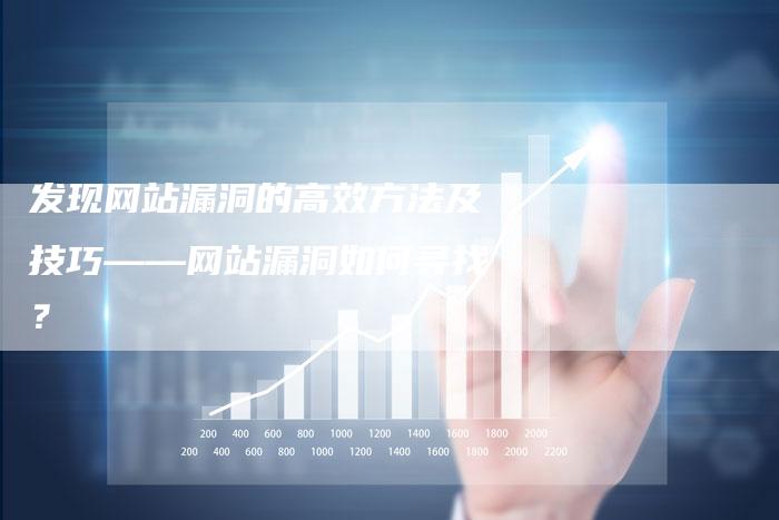 发现网站漏洞的高效方法及技巧——网站漏洞如何寻找？