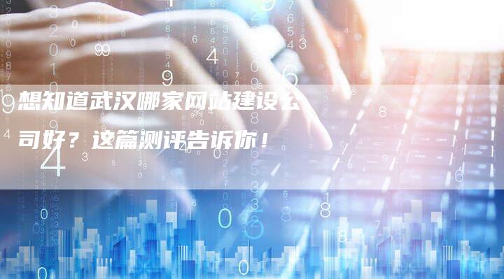 想知道武汉哪家网站建设公司好？这篇测评告诉你！-速发外链网